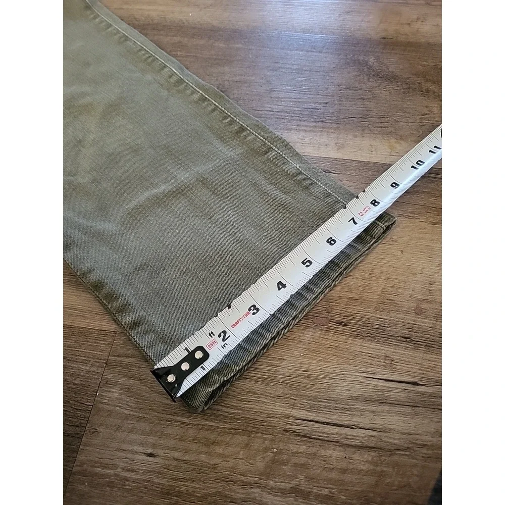 AG Adriano Goldschmied Everett Slim Straight Pants Olive Green Mens 40x33 - Picture 7 of 8